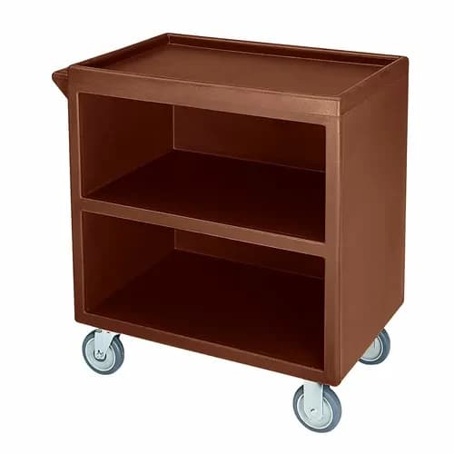 Cambro BC330131 3-Shelf 500 Lb. Capacity Dark Brown Utility Bus Cart