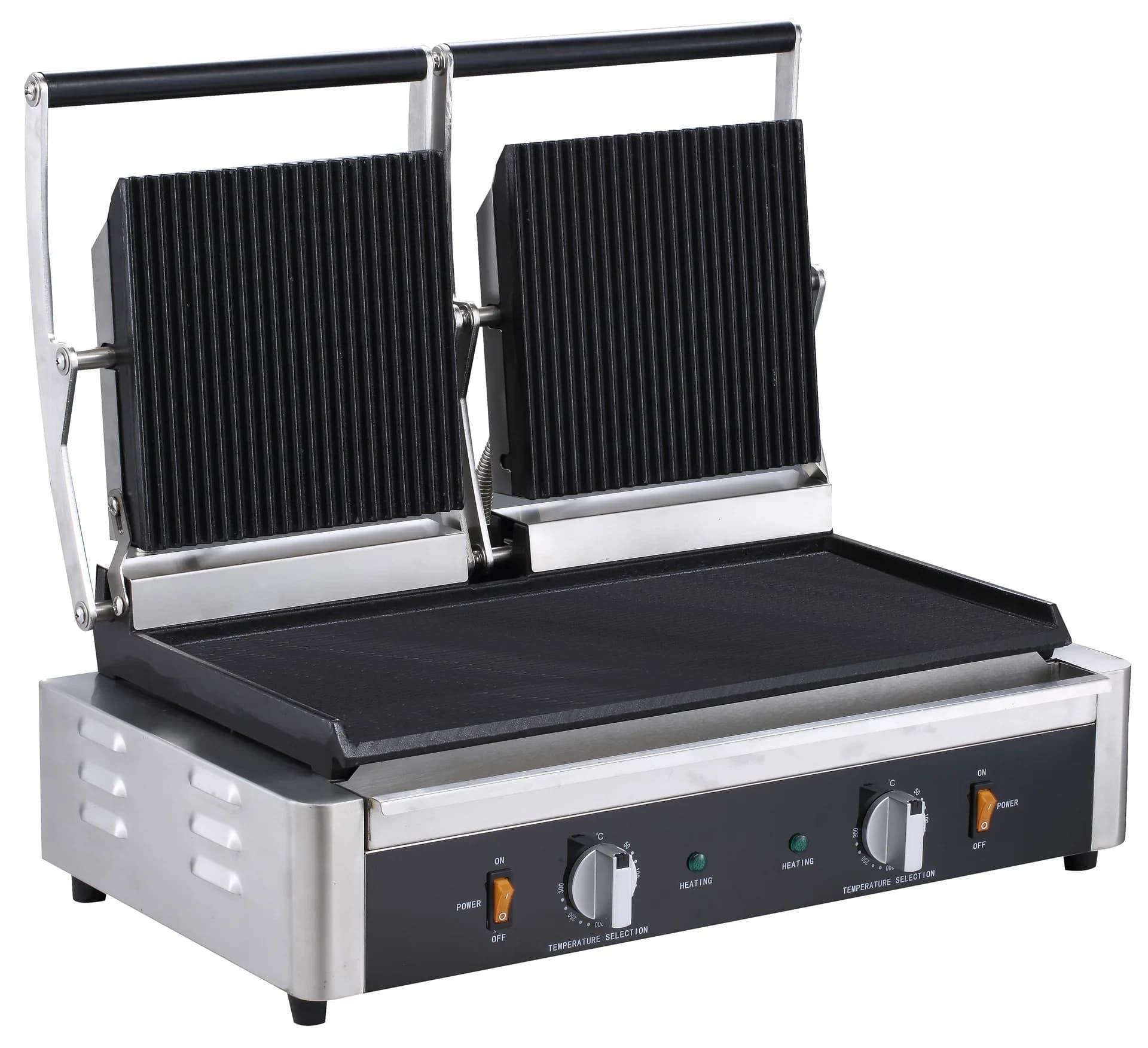 Horevo Global PKS-188 Serv‑Ware EPG‑200GF Panini / Sandwich Grill, 22.44″ Width, Double Electric Plates