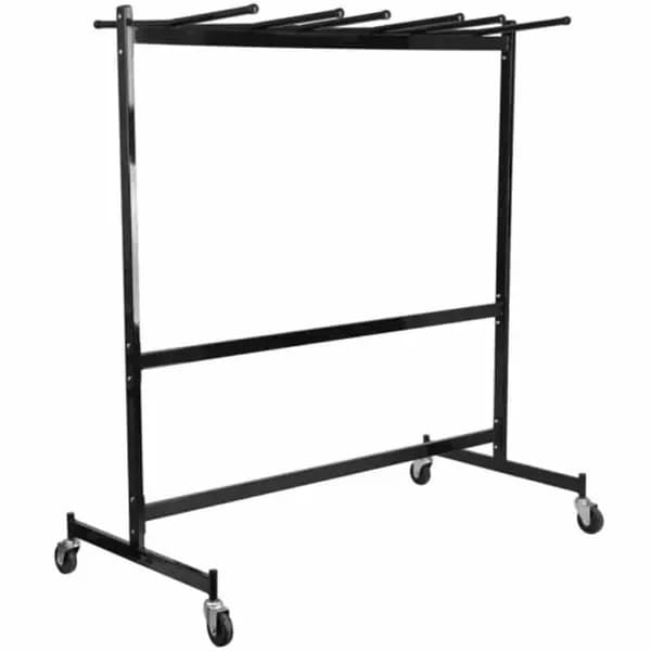 Flash Furniture XU-CT-DOLLY-GG Black Folding Chair and Table Combination Dolly — view 2