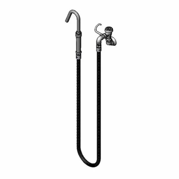 T&S Brass B-0601 T&S Single Hole Wall Mount Pot Filler Faucet with 68" Hose