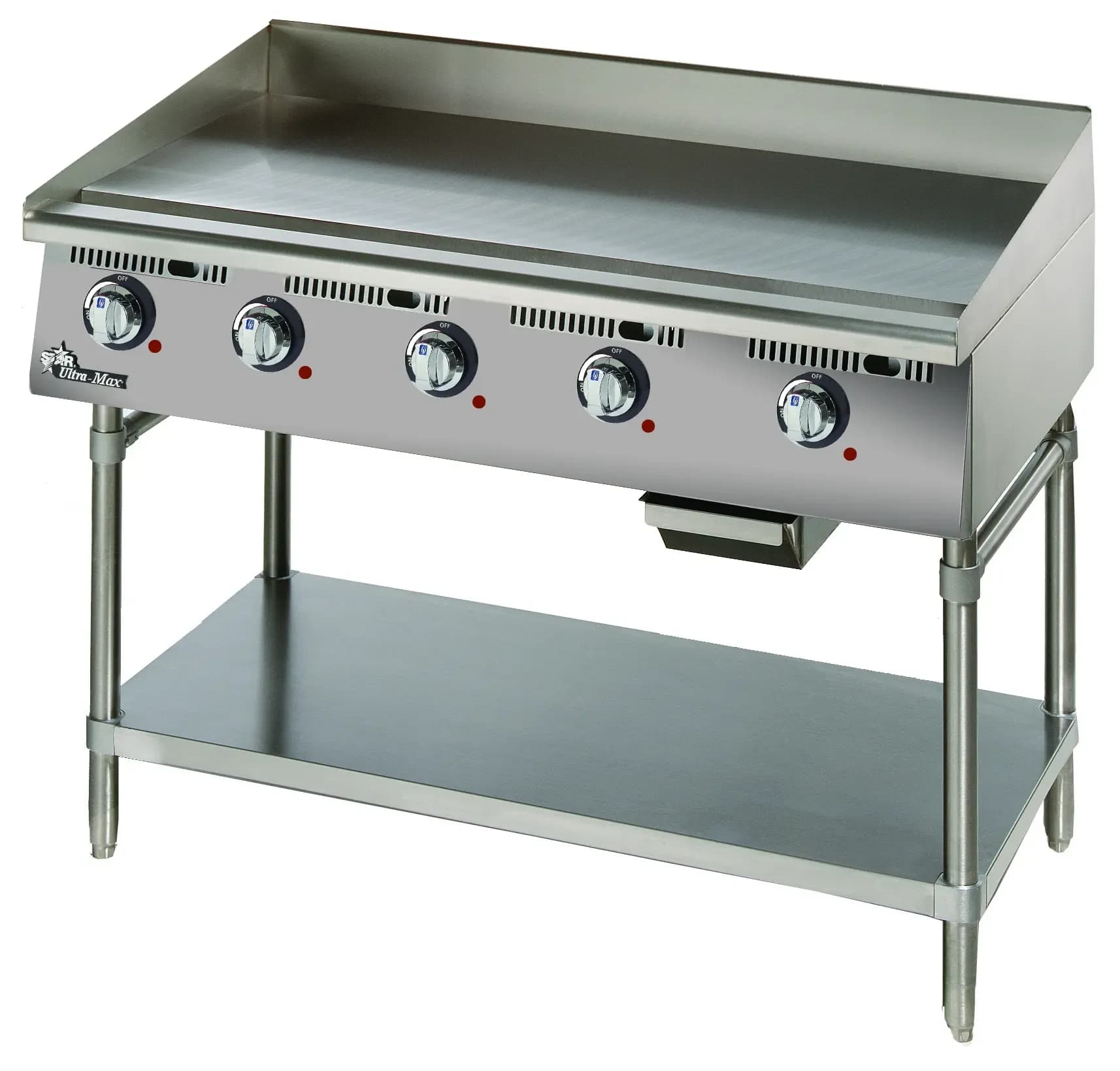 Star 760TA Ultra-Max® Series Electric Countertop Griddle 60 Inch Wide Electrical Snap-Action Thermostat Control Rectangle Polished Steel 1 Inch Thick Plate Heavy-Duty — 240V, 1PH