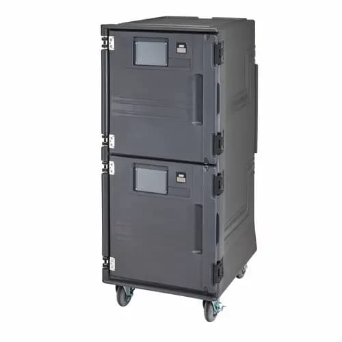 Cambro PCUCC615 Pro Cart Ultra Electric Charcoal Gray Cold Front Loader Food Carrier