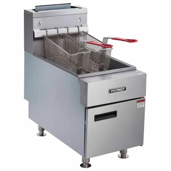 Patriot PT-CTF-3LP Liquid Propane 35 lb. Countertop Fryer 66,000 BTU 14-3/4"W