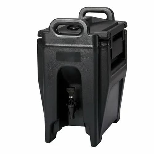 Cambro UC250110 Camtainer 2-3/4 Gallon Insulated Black Beverage Dispenser