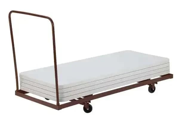 National Public Seating DY-3072 Folding Table Dolly - Horizontal Storage - Max 72"L — view 2