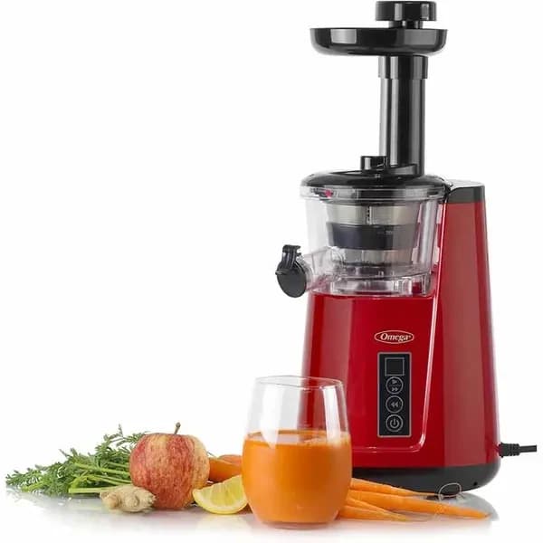 Omega JC3000RD13 Cold Press 365 Red Vertical 3-Stage Masticating Juicer
