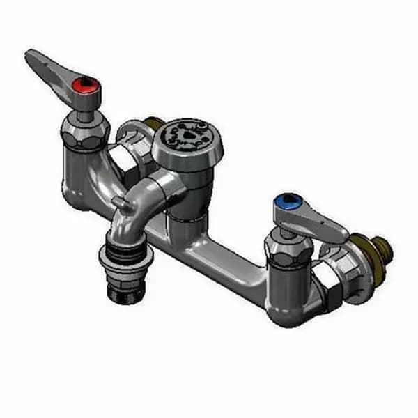 T&S Brass B-2271-POL-CR T&S Wall Mount Service Sink Faucet