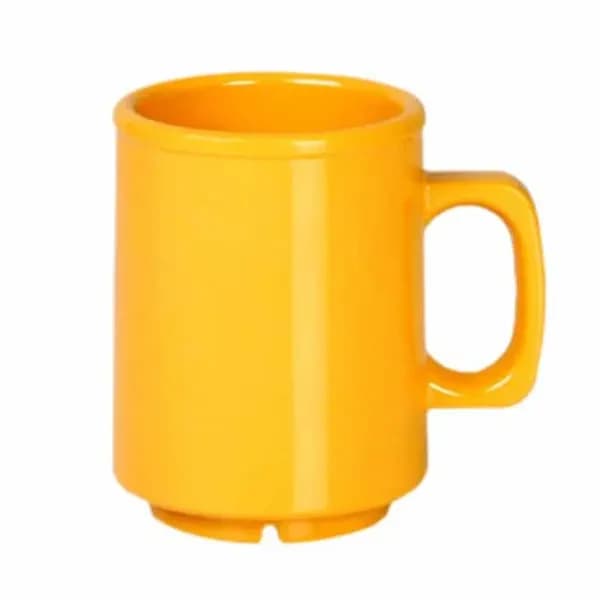 Thunder Group CR9010YW Yellow 8 oz. Melamine Mug/Cup | Case of 12