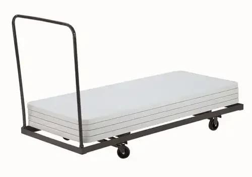 National Public Seating DY-3072 Folding Table Dolly - Horizontal Storage - Max 72"L — view 3