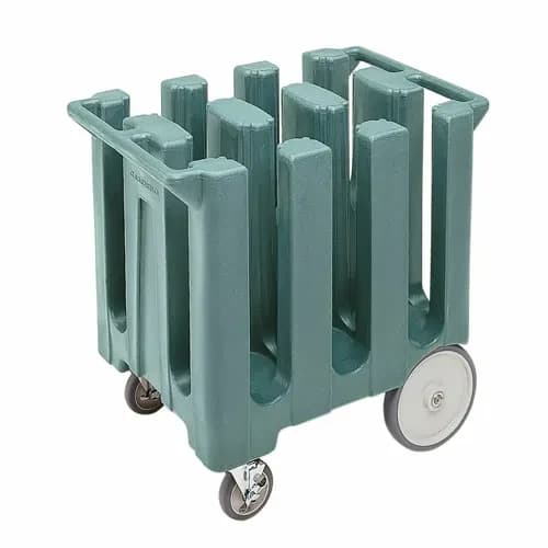 Cambro DC700401 Polyethylene 6 Slate Blue Dish Caddy With 6 Dividers