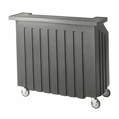 Cambro BAR540191 Cambar Granite Gray Portable Bar 5-Bottle Speed Rail Portable Bar 54"W X 25-7/8"D X 46-1/8"H