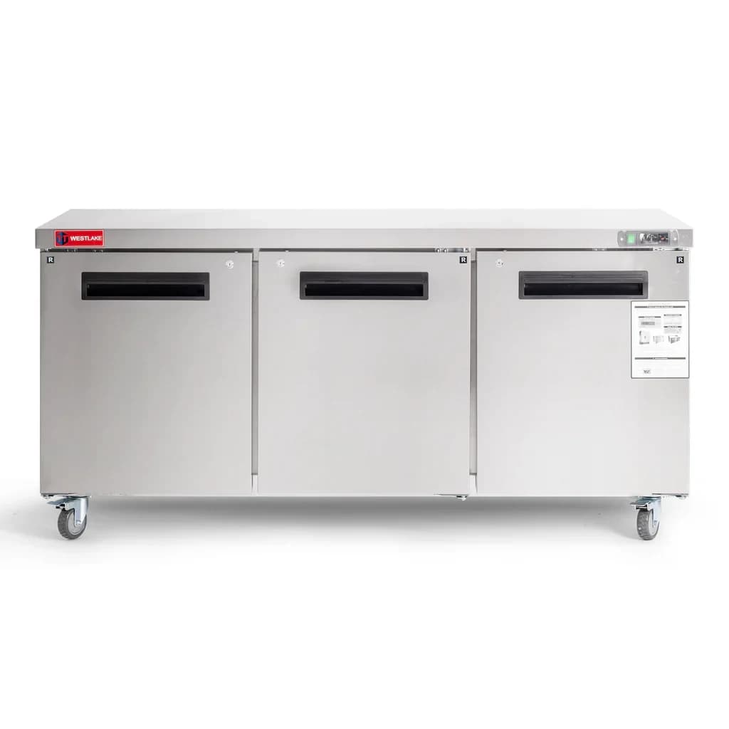 Horevo Global WestlakeWKTR-72B Undercounter Refrigerator 3 Door 33-40°F