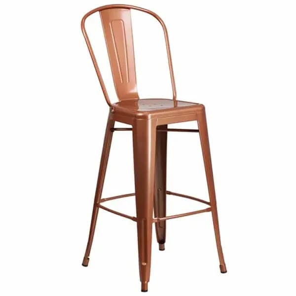 Flash Furniture ET-3534-30-POC-GG Copper Galvanized Steel Bar Stool