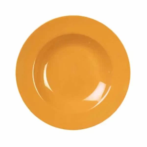 Thunder Group CR5811YW Yellow 16 oz. Melamine Pasta Bowl | Case of 12