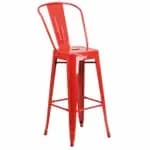 Flash Furniture ET-3534-30-POC-WD-GG Copper Galvanized Steel Bar Stool with Wood Seat — view 4