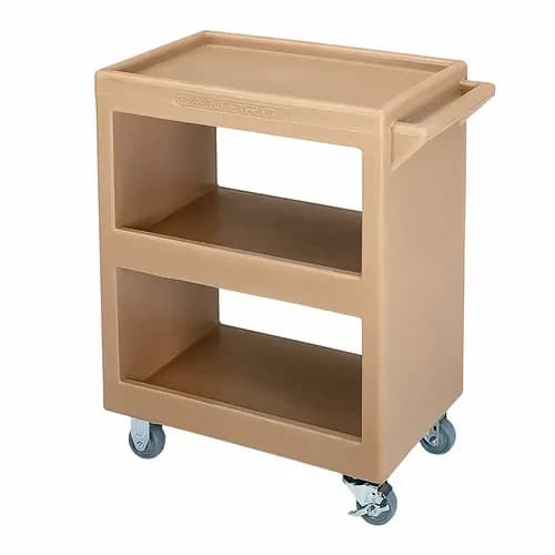 Cambro BC225157 3-Shelf 350 Lb. Capacity Coffee Beige Utility Bus Cart