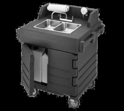 Cambro KSC402426 Camkiosk Granite Gray Hand Sink Cart