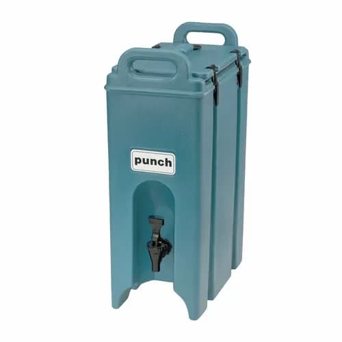 Cambro 500LCD401 Camtainer 4-3/4 Gallon Insulated Slate Blue Beverage Dispenser