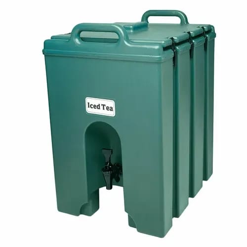 Cambro Camtainer 1000LCD519 11-3/4 Gallon Insulated Kentucky Green Beverage Dispenser — view 1