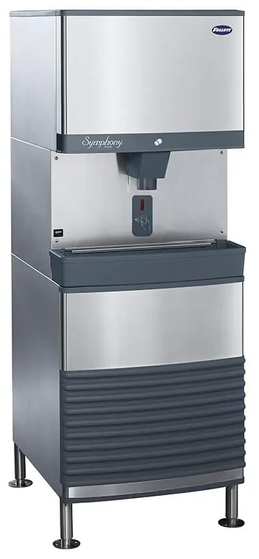 Follett Symphony Plus™ 110FB414A-SI Freestanding Ice-Only Dispenser 425 Pound Daily Production 90 Pound Storage SensorSAFE™ Dispense Nugget Style Ice — 115V, 1PH — view 1
