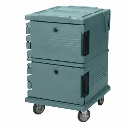 Cambro Ultra Cam Cart UPC1200192 Insulated Granite Green Front Loader Food Carrier — view 2