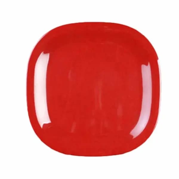 Thunder Group PS3014RD Passion Red 14" x 14" Square Melamine Plate | Case of 6 — view 1