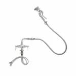 T&S B-0205-44H-VB Single Hole Deck Mount Pre-Rinse Faucet with 44" Spray Hose and Wall Hook — view 3