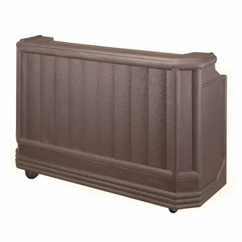 Cambro Cambar BAR730194 Granite Sand Portable Bar 7-Bottle Speed Rail Portable Bar 72-3/4"W X 26"D X 48"H — view 1