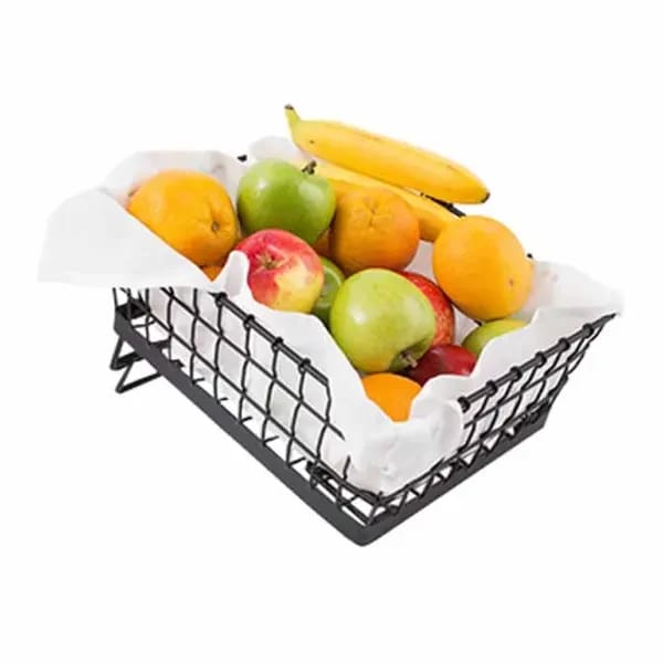 Tablecraft GMT13105 Black Metal Grand Master Transformer Rectangular Basket 13" x 10" x 5 — view 2