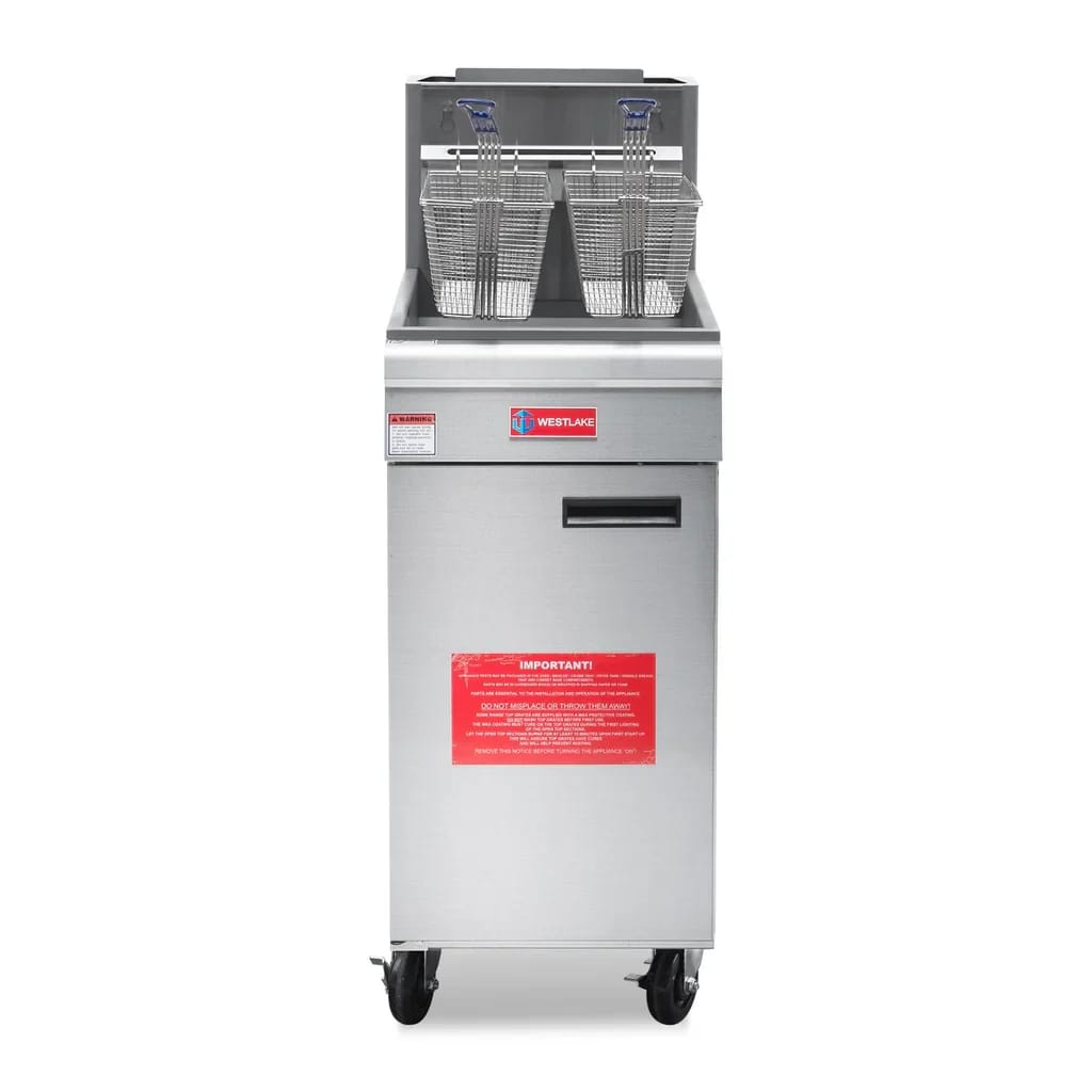 Westlake GF90 Deep Fryer 15.5" 90,000 Btu 40 lb Oil Capacity — view 1