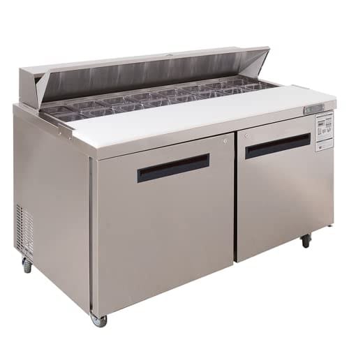 Westlake WKSR-60B Salad Prep Table Refrigerator 2 Door 33-40°F — view 1