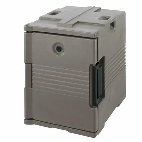 Cambro Ultra Pan Carrier UPC400194 Insulated Granite Sand Front Loader Food Carrier — view 2