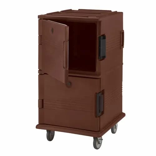 Cambro Ultra Cam Cart UPC1600131 Insulated Dark Brown Front Loader Food Carrier — view 1