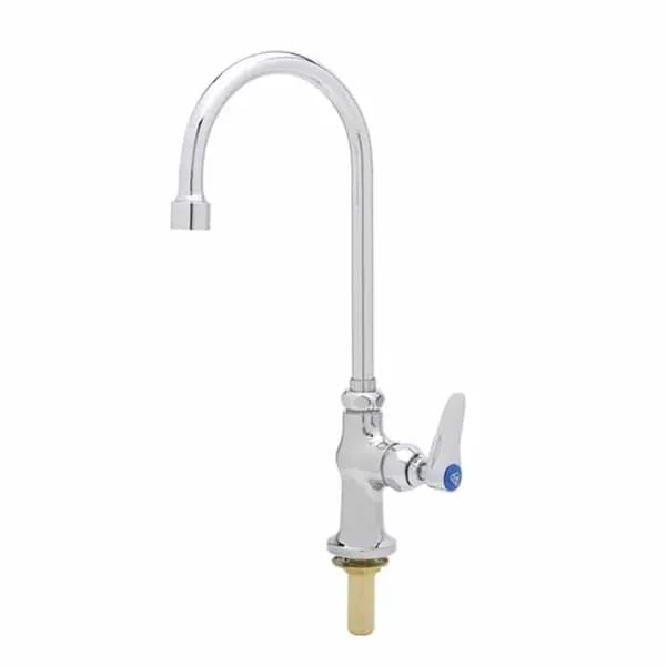 T&S B-0305-VR-WS Single Hole Deck Mount Pantry Faucet with 5-3/4" Gooseneck Spout — view 1