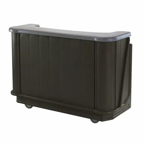 Cambro Cambar BAR650420 Granite Gray Portable Bar 7-Bottle Speed Rail Portable Bar 67-1/2"W X 28-1/2"D X 47-1/2"H — view 2