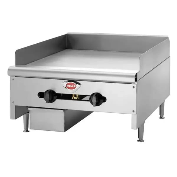Wells HDG-6030G Heavy Duty 150,000 BTU Manual Control Gas Griddle 60"W — view 1