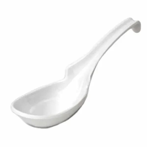 Thunder Group 7100TW Imperial White 1 oz. Melamine Soup Spoon | Case of 60 — view 2