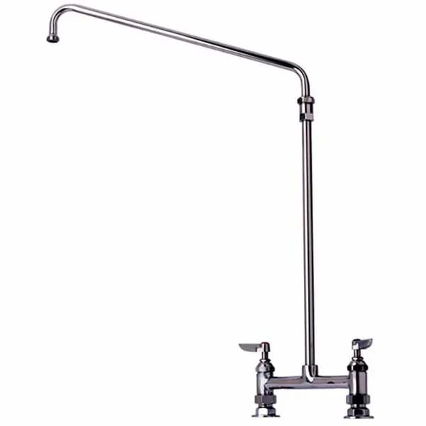 T&S B-0280 8" Deck Mount Elevated Big-Flo Faucet with 18" Swing Spout Nozzle — view 2
