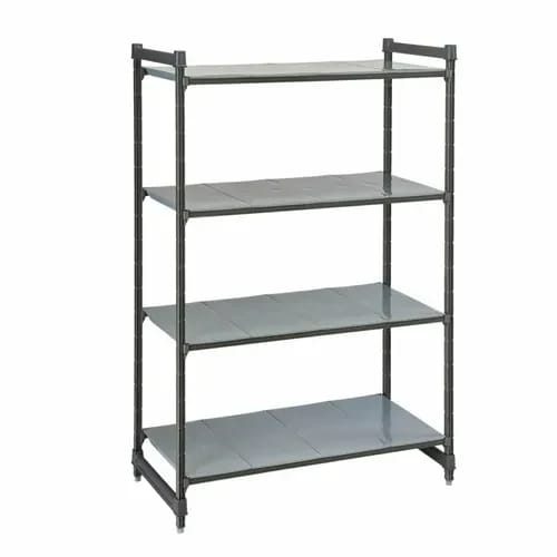 Cambro Camshelving CBU183684S4580 4-Shelf Polypropylene Brushed Graphite Shelving Kit 36"W X 18"D X 84"H — view 2