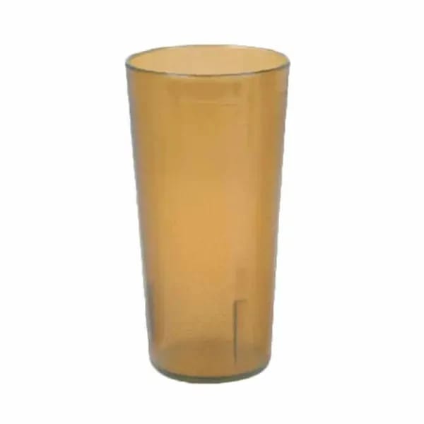 Thunder Group PLTHTB032TA Amber 32 oz. Plastic Tumbler Glass | Case of 12 — view 1