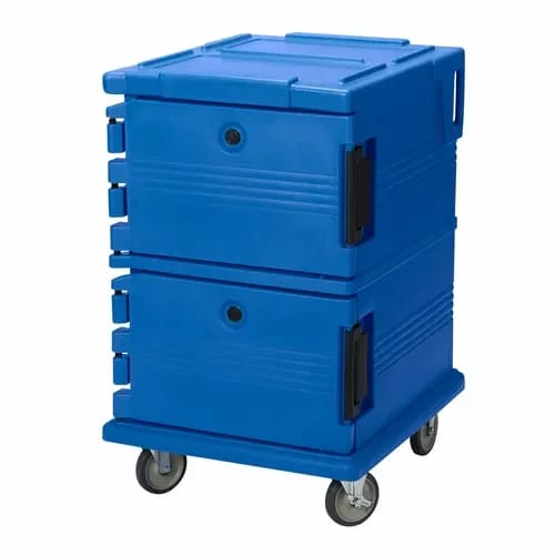 Cambro Ultra Cam Cart UPC1200186 Insulated Navy Blue Front Loader Food Carrier — view 2