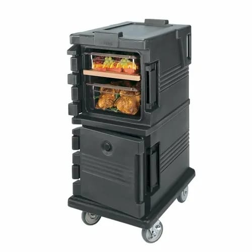 Cambro Ultra Cam Cart UPC600110 Insulated Black Front Loader Food Carrier — view 1