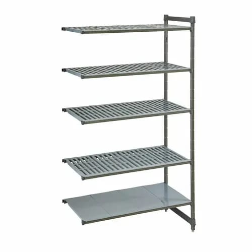 Cambro Camshelving CBA243684VS5580 5-Shelf Polypropylene Brushed Graphite Add-On Shelving Unit 36"W X 24"D X 84"H — view 2