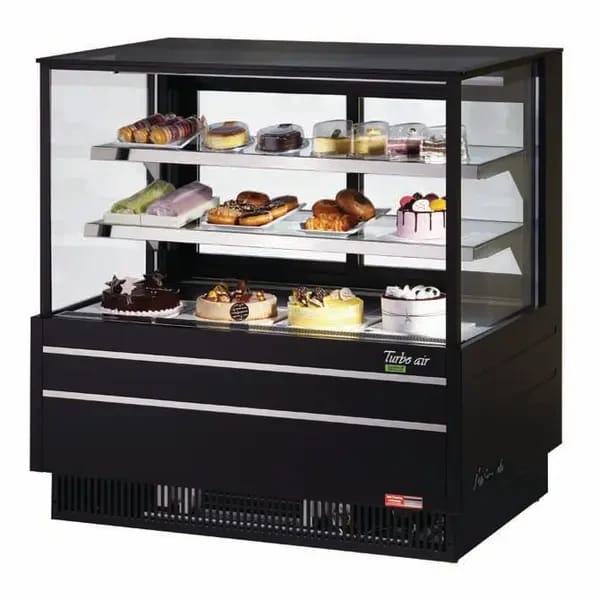 Turbo Air TCGB-48UF-B-N Refrigerated Black Bakery Display Case 48-1/2"W — view 2