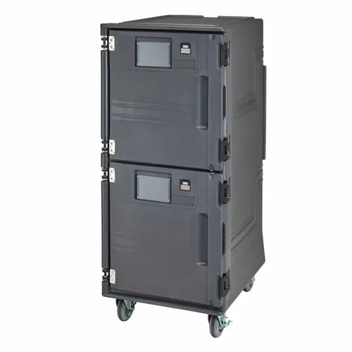 Cambro Pro Cart Ultra PCUCH615 Charcoal Gray Hot/Cold Cart — view 2