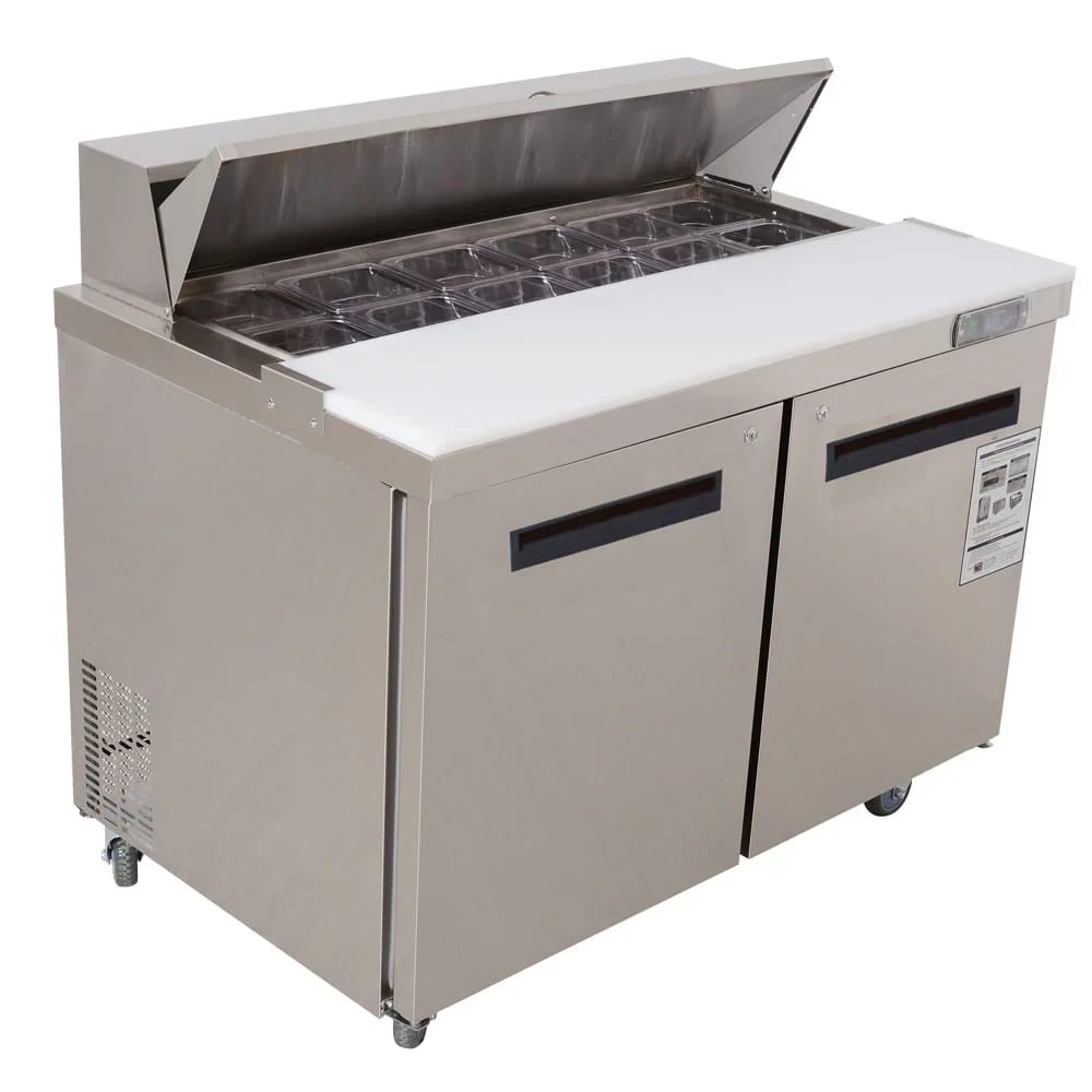 Westlake WKSR-48B Salad Prep Table Refrigerator 2 Door 33-40°F — view 1