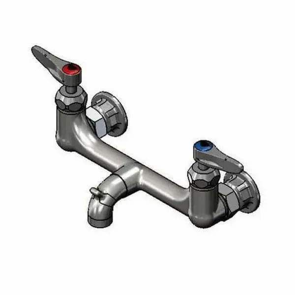 T&S B-0672-CR-RGH 8" Wall Mount Service Sink Faucet — view 1