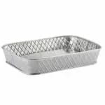 Tablecraft 10034 Lattice Stainless Steel Round Platter 8-1/8" Diameter x 1-1/2" — view 5