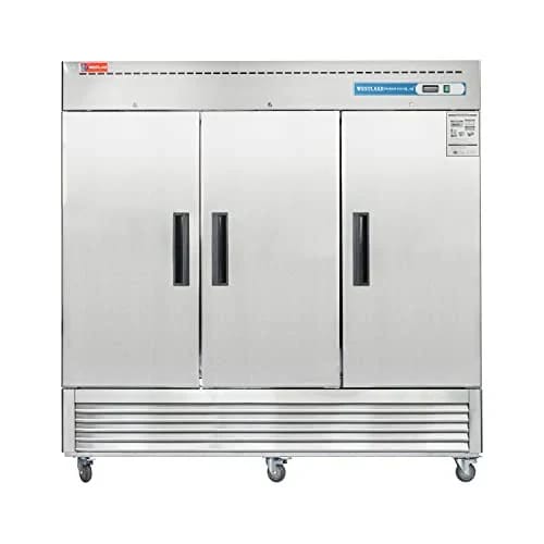 Westlake WKR-82B Reach-In Solid Door Merchandiser Refrigerator 3 Door 33-40°F — view 3