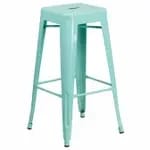 Flash Furniture ET-BT3503-30-AB-GG Antique Blue Galvanized Steel Bar Stool — view 5